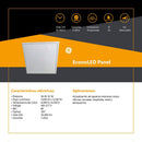 Panel Led 2x2 36W