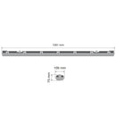 Luminaria Led Damp Proof Housing 120 cm Double