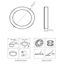 Luminaria Led Slim Plafon Round 15W